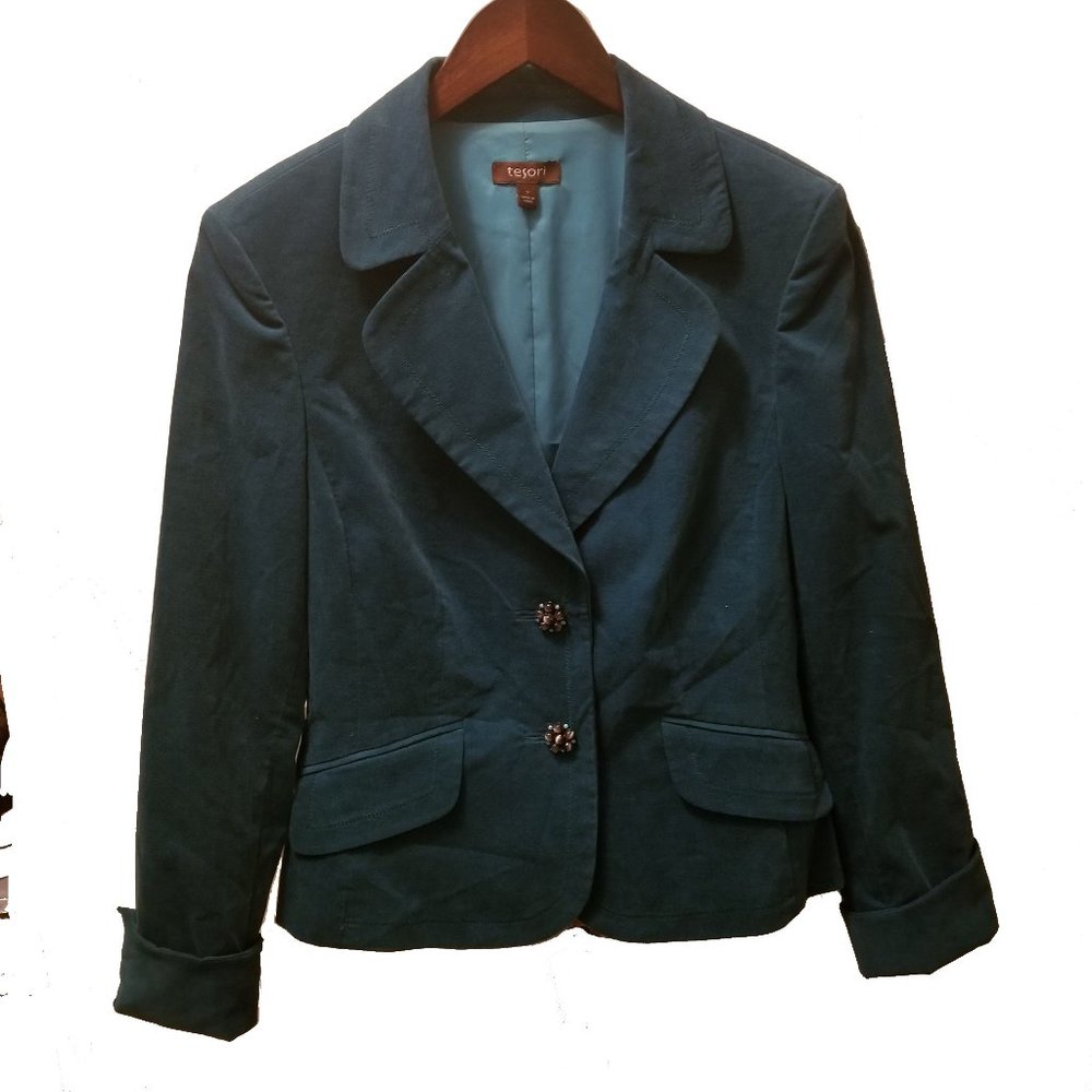 Vintage Tesori Turquoise Blazer Size Small